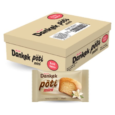 5 Adet Ülker Dankek Pöti Sade Kek 24x20 g
