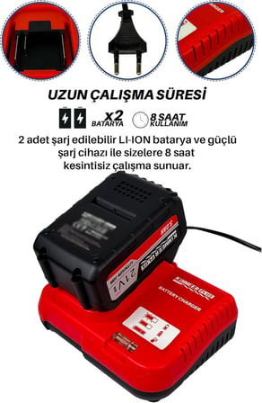 Hırdavat KİMMEER PLUS 6'LI PROFESYONEL Şarjlı Makine Seti