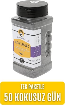 Kokusuz - Aktif Karbon Ve Siyah Çay Özlü Kedi Kumu Kokusu Giderici (500 ML. / 360 GRAM ± 25 G)