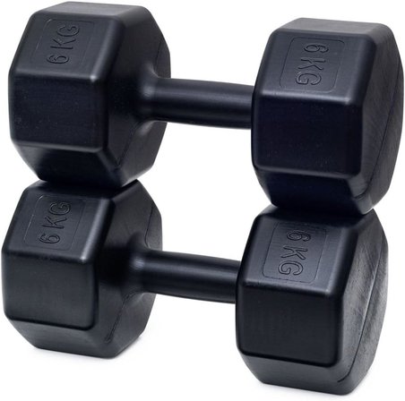 Besinistanbul 6 Kg Dambıl X2 Adet= 12 Kg siyah