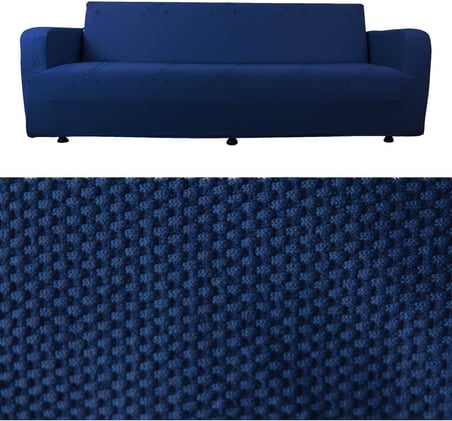 bibaha 3 Kişilik Balpeteğı Desen Likralı Koltuk Örtüsü Cekyat Için Lastikli antrasit 180 x 230