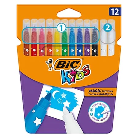 5 Adet BIC Kids Magic Silinebilir Keçeli Kalem