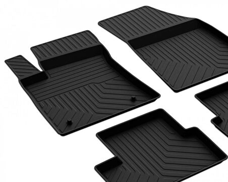 Dacia Sandero 3 Ferrous 4D Havuzlu Kauçuk Paspas 2020 ve Üstü