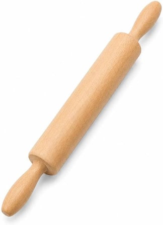 Fethiye Toptan Merdane Hamur Açma Oklavası Hamur Açıcı Merdane Pürüzsüz Oklava Pizza Börek Açma, 40 Cm