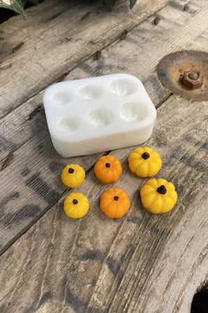 Kabak Mini Altılı Mum Kalıbı (Silikon)