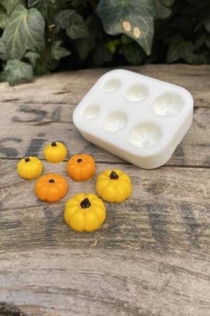 Kabak Mini Altılı Mum Kalıbı (Silikon)