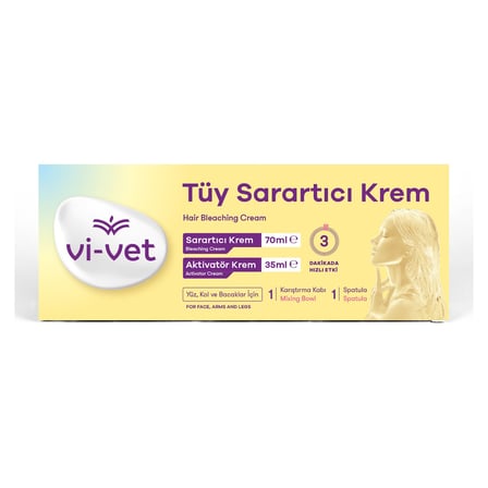5 Adet Vi-Vet Tüy Sarartıcı Krem 70 Ml + 35 Ml