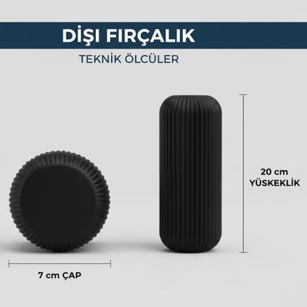 Taşınabilir Seyahat Diş Fırçası Kutusu – Şık Siyah, Kompakt ve Hijyenik Diş Fırçası &amp; Macun Saklama Kabı | Seyahat, Ofis ve Günlük Kullanım İçin