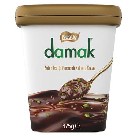3 Adet Nestle Damak Antep Fıstığı Parçalı Kakaolu Krema 375 G