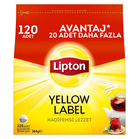 2 Adet Lipton Yellow Label Demlik Poşet Çay