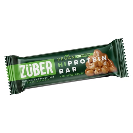 5 Adet Züber Vegan Hi-Protein Bar 45 g