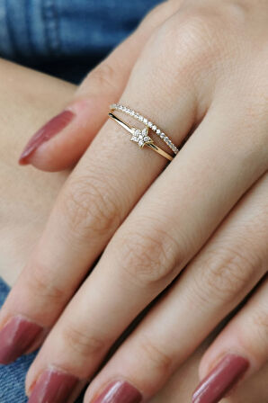 Altın Maura Yıldız Yüzük