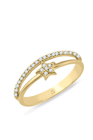 Altın Maura Yıldız Yüzük