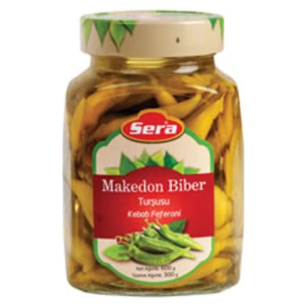 3 Adet Sera Makedon Biber Turşusu 600 G