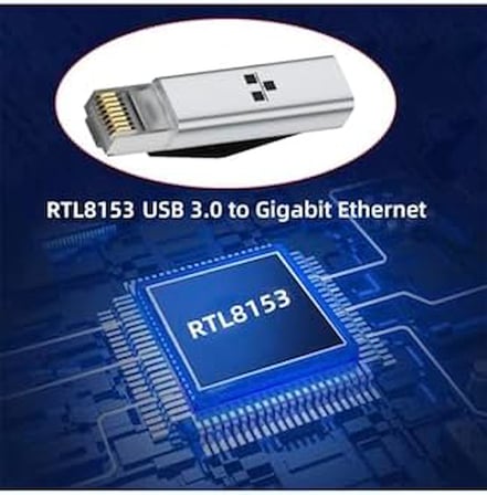 USB-C to Ethernet Adaptör, RJ45 Gigabit Ağ Dönüştürücü, 1000Mbps, CAT6 Uyumlu, Mac Pro Tablet Laptop için Ethernet