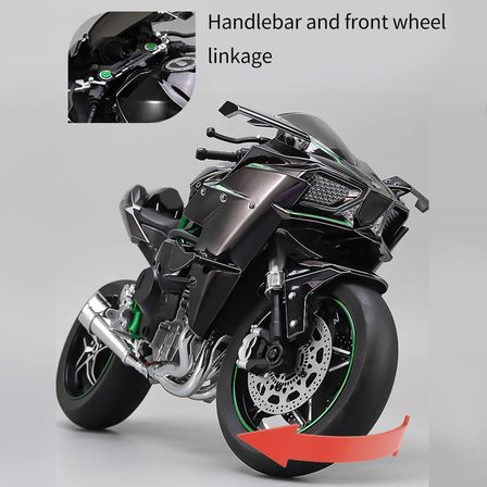XLG Kawasaki H2R 1:6 Dinamik Alaşım Motosiklet Modeli – Gerçekçi Tasarım