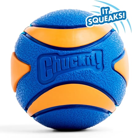 Chuckit! Ultra Squeaker Sesli Oyun Topu (XL) - Köpekler İçin Dayanıklı, Yüksek Zıplama Kabiliyetine Sahip, Doğal Kauçuk Top