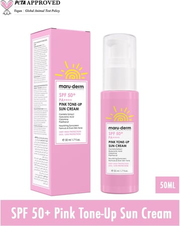 SPF 50+ Pembe Ton Eşitleyici Güneş Kremi 50 ml
