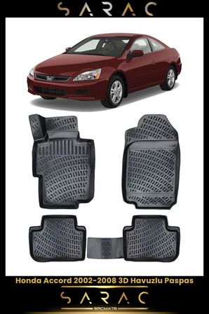 Honda Accord 2006 Model Araca Özel 3d Havuzlu Paspas