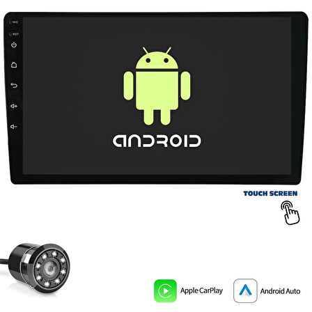 MEGAVOX MGX-104 Tablet Multimedya Android 10.1 İnç 4+64GB Carplay Mirrorlink