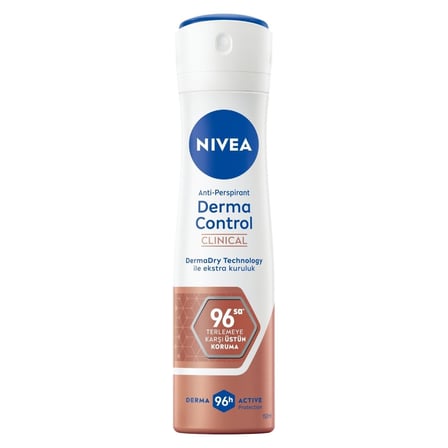 4 Adet NIVEA Kadın Sprey Deodorant Derma Control Clinical 150 Ml