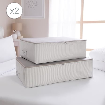 4'lü Gri Renk Stuff &amp; Things Baza Altı Hurç Set