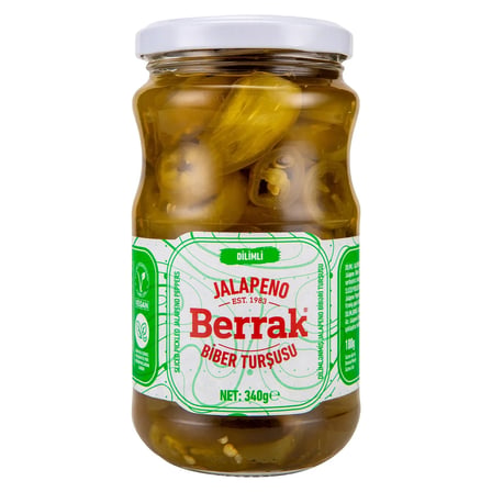 5 Adet Berrak Jalapeno Acı Biber Turşusu
