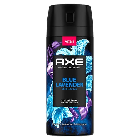 3 Adet Axe Erkek Sprey Deodorant Blue Lavender 150 ml