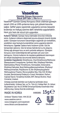 Günlük Güneş Koruyucu Stick SPF 50+ 15g