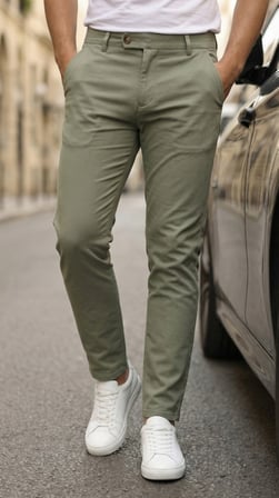 Modi Green Erkek Slim Fit Dilli Kumaş Pantolon