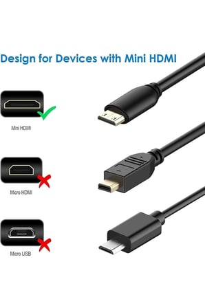 4k @ 60hz 1.5 Metre Yüksek Hızlı Mini Hdmı - Hdmı Kablo Hdmı A - Hdmı Mini 4k Hdmı Kablosu