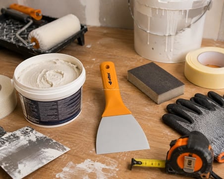 Eltos Saptak Spatula, Çelik Uçlu Spatula, Ergonomik Plastik Saplı, Dayanıklı Güçlü Yapı, Alçı, Boya, Macun Uygulama Malası, İnşaat, Hırdavat, Profesyonel El Aleti (80 mm)