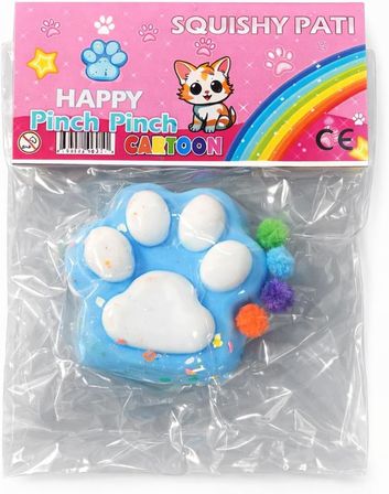 Squishy Pati Pençe Şekilli Stres Oyuncağı, Farklı Renkler Çocuklar için Sukuşi 1 Adet