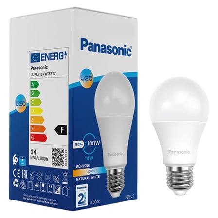 3 Adet Panasonic Led Ampul E27 14W 1521Lm 4000K