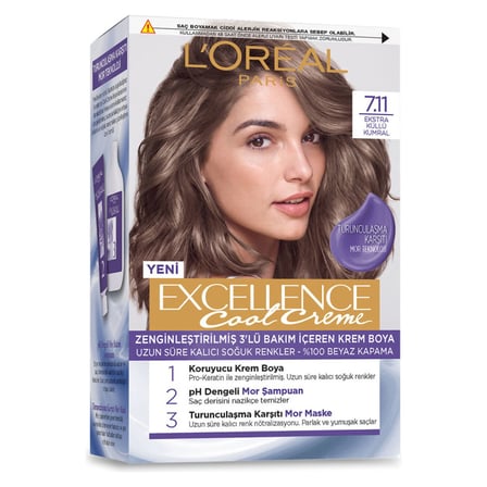 4 Adet Excellence Cool Creme 7.11 Ekstra K.kumral 96 Ml