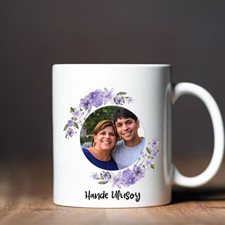 Anneye Hediye Fotoğraf Baskılı Mesajlı Kupa Bardak
