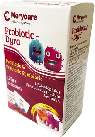 Merycare Kedi ve Köpekler için Probiotic Simbiyotik Dyra Saşe(10x1,25gr)