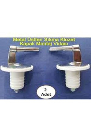 Metal Klozet Kapak Vidası Üstten Sıkmalı