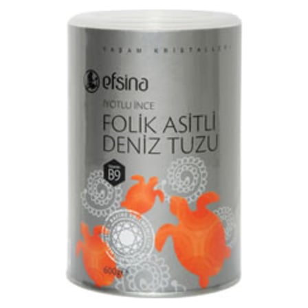 4 Adet Efsina Folik Asitli Deniz Tuzu 600 G