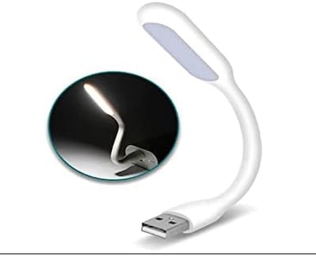 USB LED Lamba Katlanabilir Notebook Kitap Okuma Klavye Aydınlatma beyaz