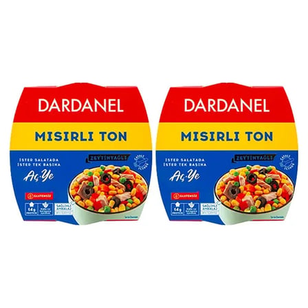 3 Adet Dardanel Konserve Mısırlı Ton Balığı Paketi