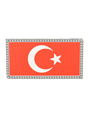 Türkiye Bayrak Dikdörtgen - Cırt - Patch - Peç - Arma - 8.5 x 4.5 cm