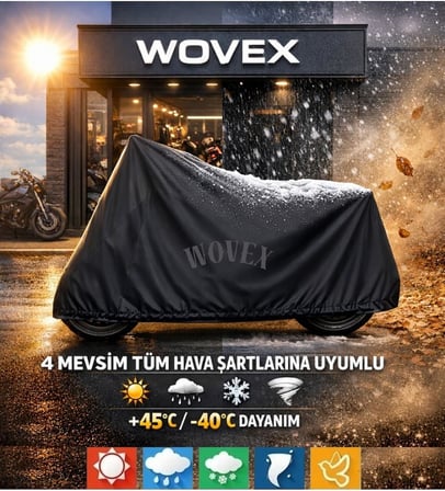 Lambretta X250 Motosiklet Brandası Topcase Uyumlu Su Geçirmez Branda,Örtü,Siyah