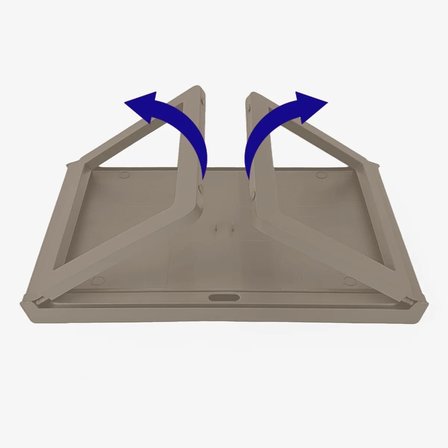 Katlanabilir Yatak Üstü Laptop Sehpası ve Kahvaltı Masası - Tablet ve Telefon Standlı Çok Amaçlı Portatif Çalışma Sehpası (56x36x26 cm) (TOPRAK)