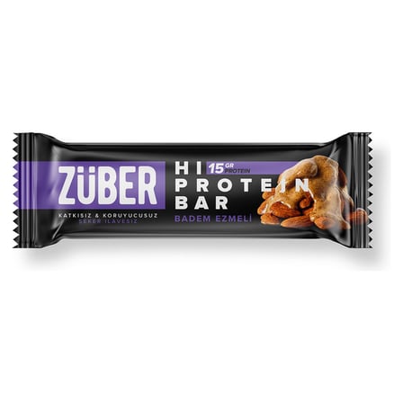 5 Adet Züber Badem Ezmeli Hı-protein Bar 45G