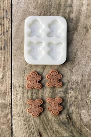 Ginger Bisküvi Mum Kalıbı (Silikon)