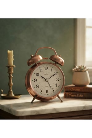 Masa Saati Akar Saniyeli Bronz GLX-2426
