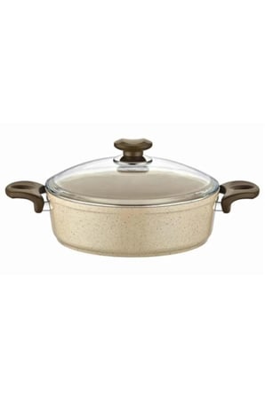 Safran Granit Tencere Basık Pilav Tenceresi 24 CM