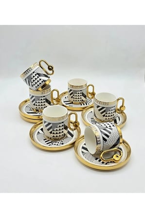 RİO 6'LI PORSELEN KAHVE FİNCAN TAKIMI 90 ML