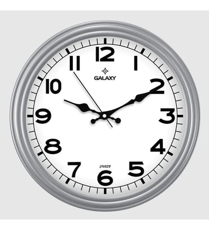 Galaxy Modern 200-G Gri Renk Duvar Saati 30 Cm